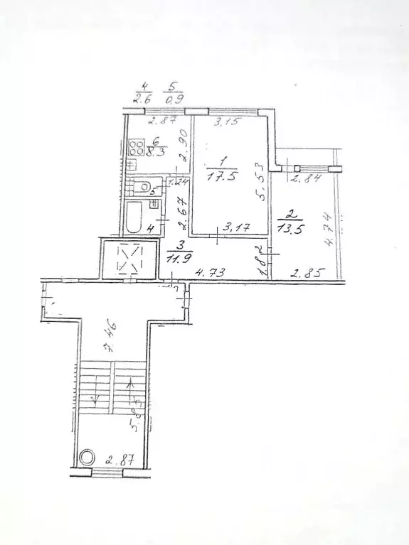 2-к кв. Санкт-Петербург бул. Новаторов, 57к1 (54.7 м) - Фото 0