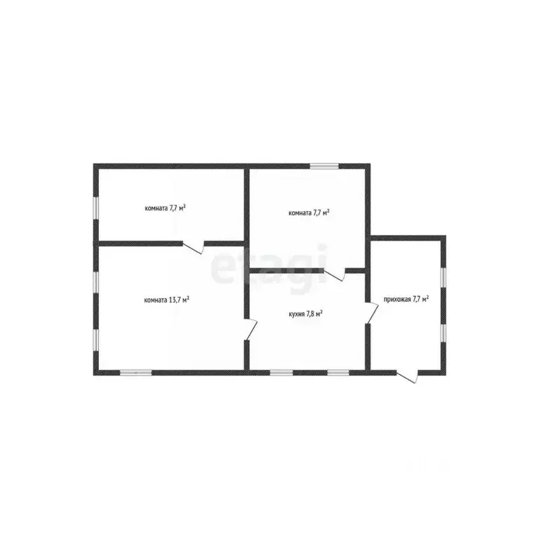 Дом в Адыгея, Гиагинская ст-ца ул. Набережная (45 м) - Фото 2