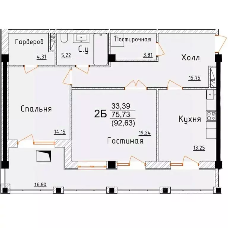 2-к кв. Дагестан, Дербент ул. Графа Воронцова, 78скА-2 (92.63 м) - Фото 0