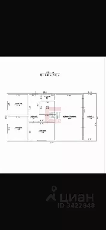 Дом в Калининградская область, Гурьевский муниципальный округ, пос. ... - Фото 2