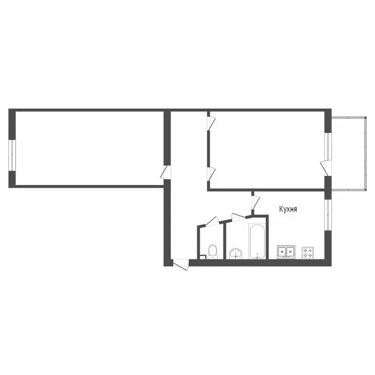 2-комнатная квартира: Тюмень, улица Тимирязева, 141 (48 м) - Фото 0