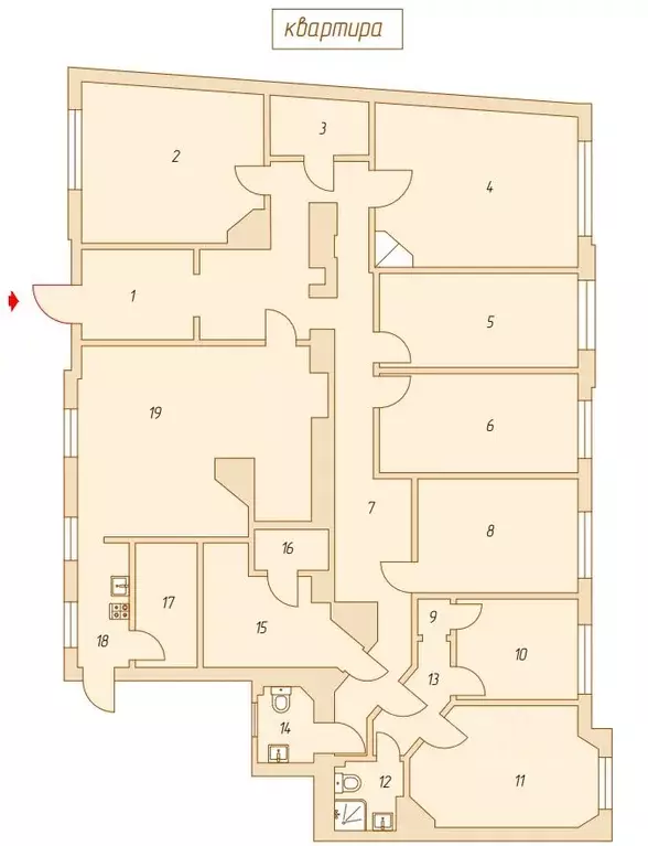 6-к кв. Москва ул. Покровка, 29 (275.0 м) - Фото 2