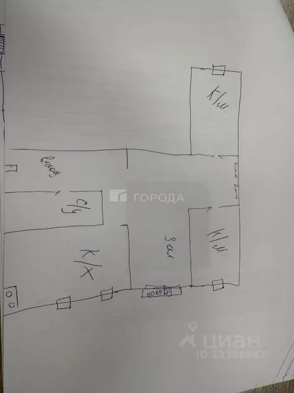 3-к кв. Кемеровская область, Новокузнецк ул. Смирнова, 14 (53.5 м) - Фото 2