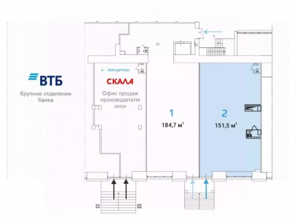 Торговая площадь в Москва Звенигородское ш., 18/20к1 (152 м) - Фото 2