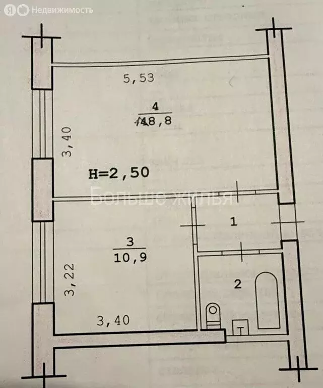 2-комнатная квартира: Волгоград, Аракская улица, 33 (36.2 м) - Фото 1