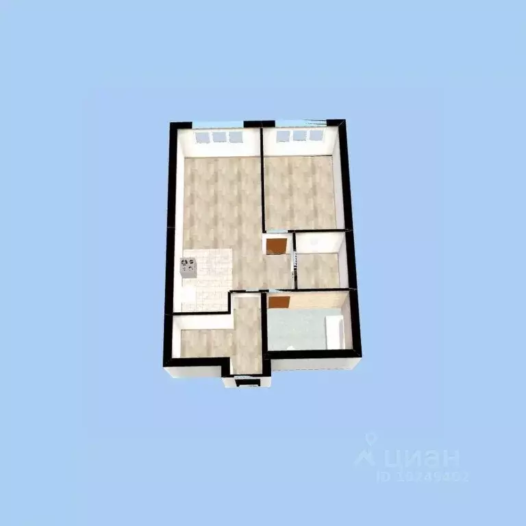 2-к кв. Башкортостан, Уфа ул. Ленина, 75 (46.5 м) - Фото 2