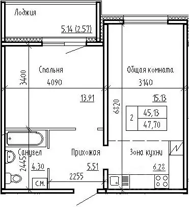 2-к кв. Новосибирская область, Новосибирский район, Мичуринский ... - Фото 0