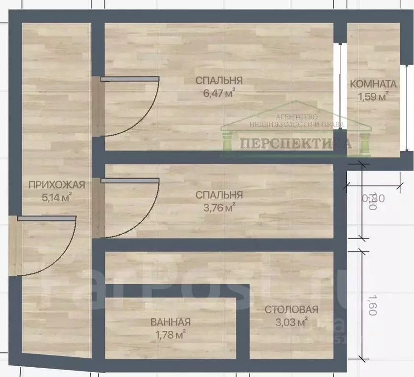 2-к кв. Приморский край, Владивосток ул. Никифорова, 55 (50.1 м) - Фото 2
