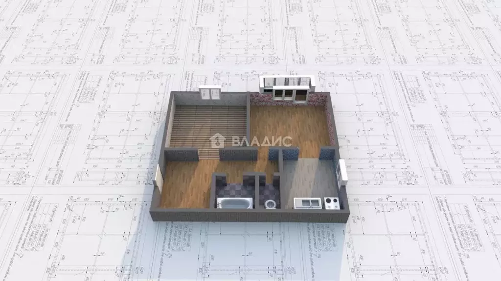 2-к кв. Иркутская область, Ангарск 53-й кв-л, 11 (47.0 м) - Фото 1
