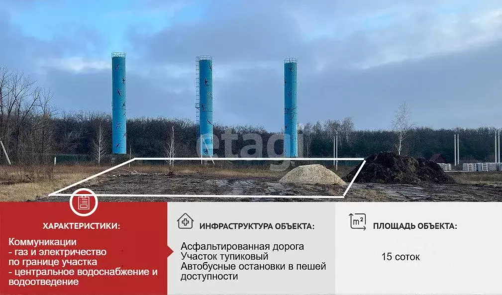 Участок в Белгородская область, Старый Оскол ул. Мраморная, 53 (14.0 ... - Фото 1