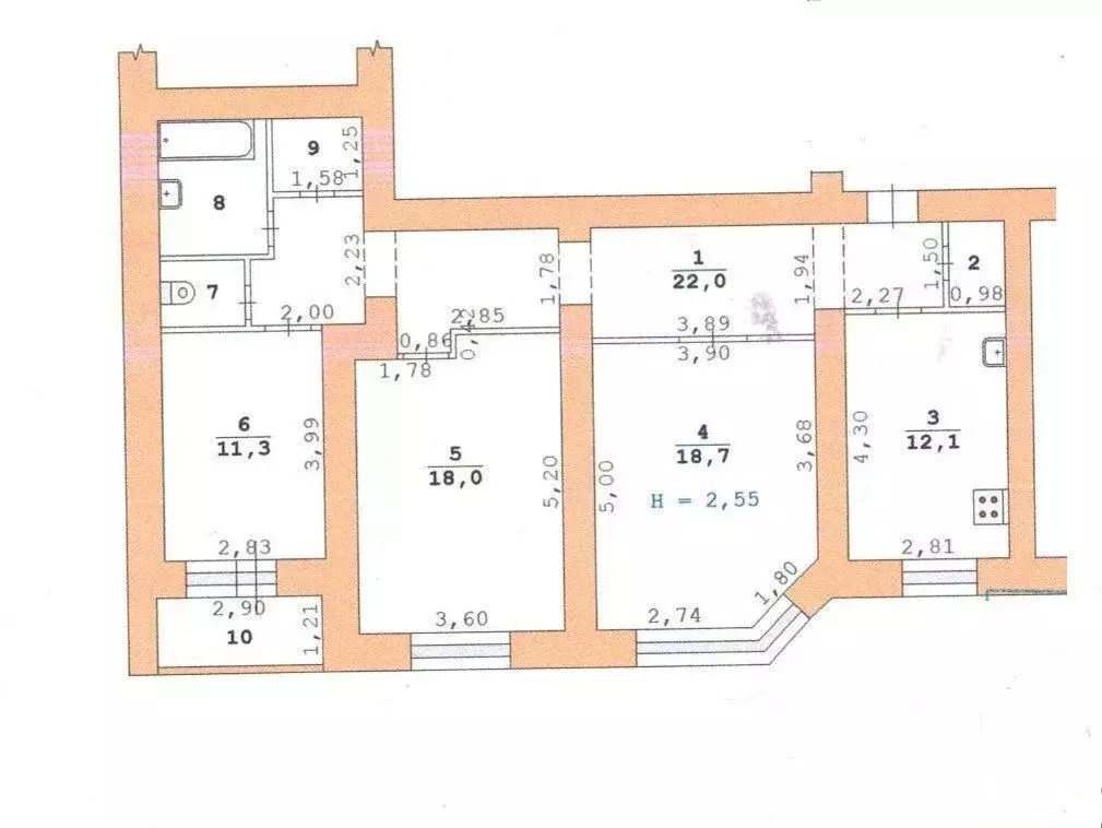 3-к кв. Свердловская область, Екатеринбург ул. Мичурина, 239 (91.0 м) - Фото 0