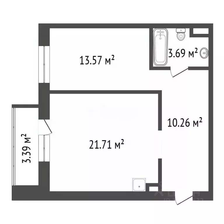 2-к кв. Красноярский край, Красноярск ул. 78-й Добровольческой ... - Фото 2