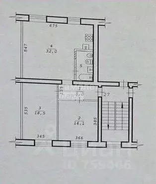 3-к кв. Новосибирская область, Новосибирск Бетонная ул., 33А (74.2 м) - Фото 2