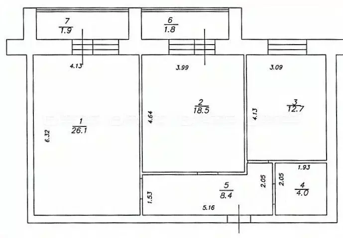 2-к кв. Татарстан, Казань ул. Рауиса Гареева, 78А (73.4 м) - Фото 2