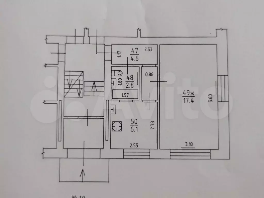 1-к. квартира, 30,9 м, 1/4 эт. - Фото 0