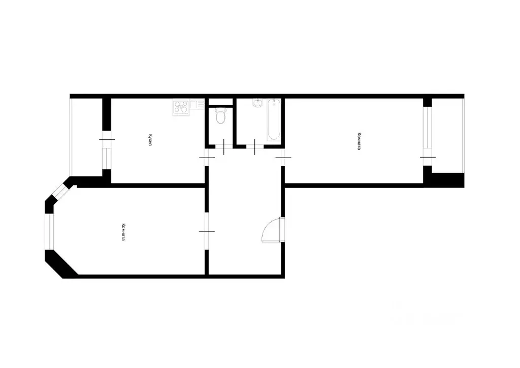 2-к кв. Московская область, Солнечногорск городской округ, Андреевка ... - Фото 2
