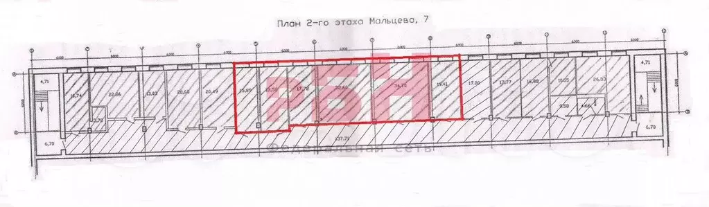Офис 139 кв м из 6 кабинетов - Фото 0