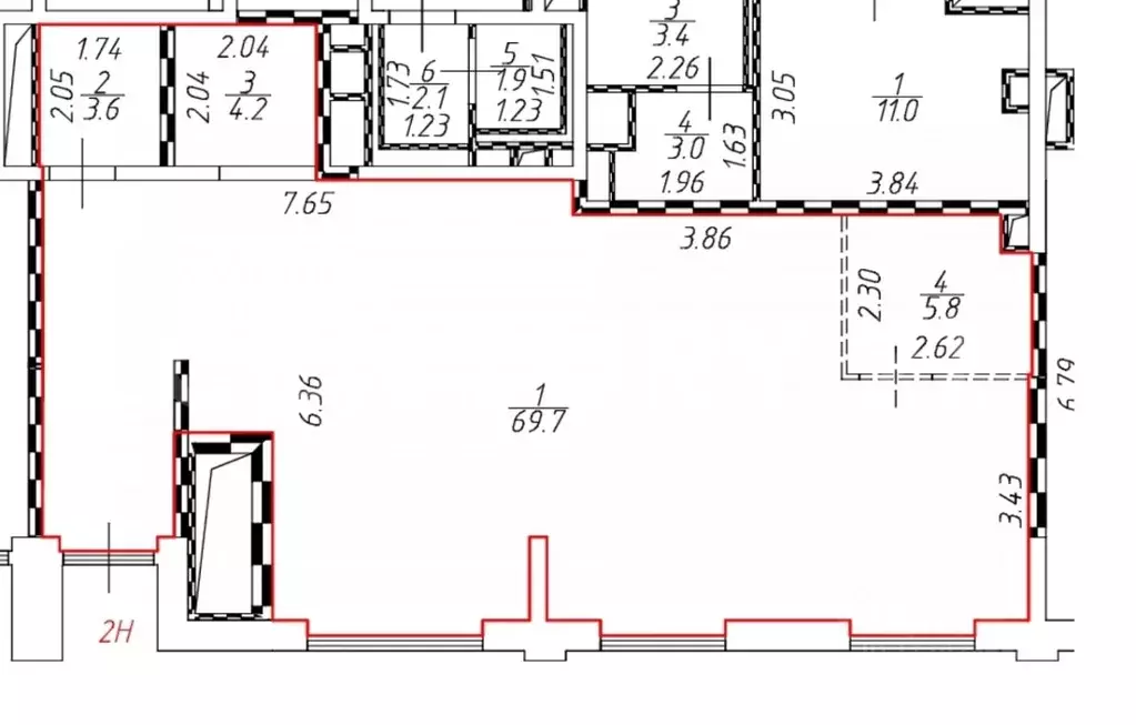 Помещение свободного назначения в Москва Винницкая ул., 8к4 (83 м) - Фото 2