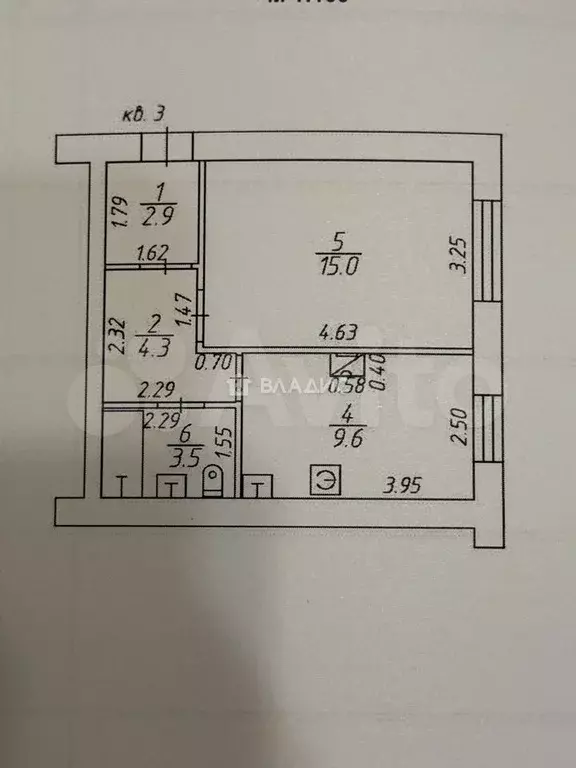 1-к. квартира, 35,3 м, 1/1 эт. - Фото 0