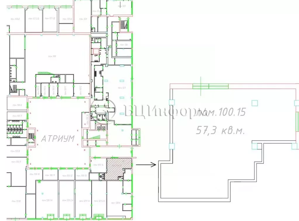 Офис в Санкт-Петербург Краснопутиловская ул., 69 (57 м) - Фото 1
