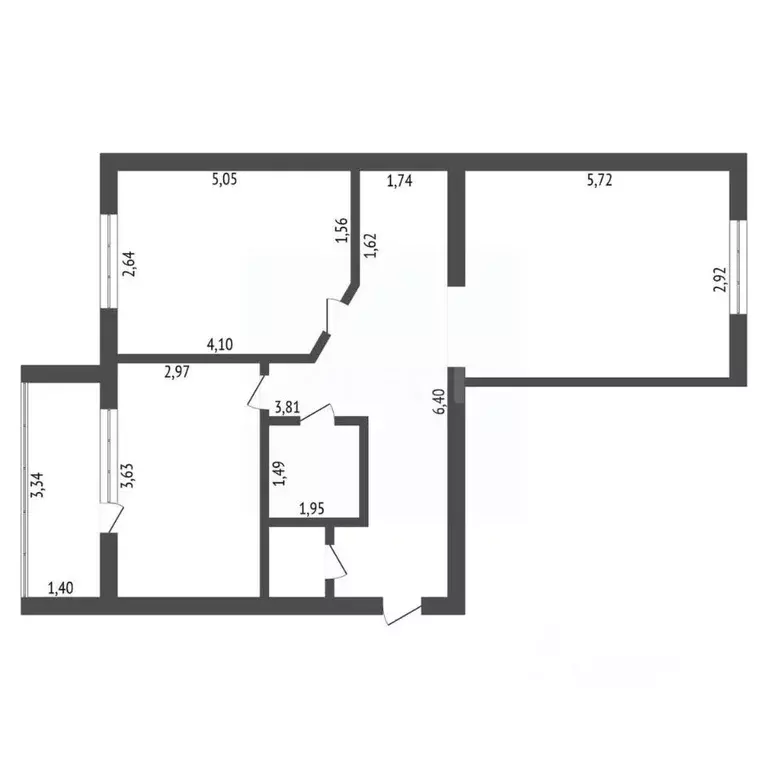 2-к кв. Амурская область, Благовещенск Заводская ул., 2 (58.5 м) - Фото 2