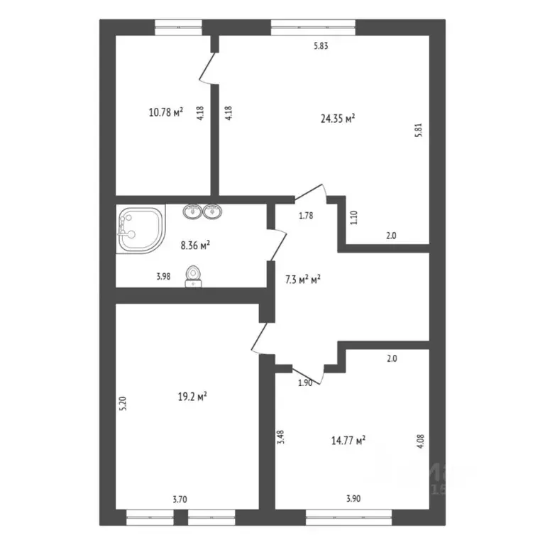 Таунхаус в Тюменская область, Тюмень Гостевая ул. (185 м) - Фото 2