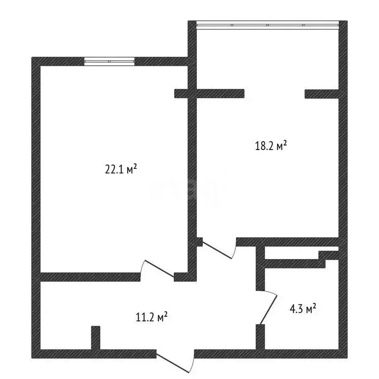 1-комнатная квартира: Черкесск, улица Космонавтов, 43Гк1 (56 м) - Фото 2
