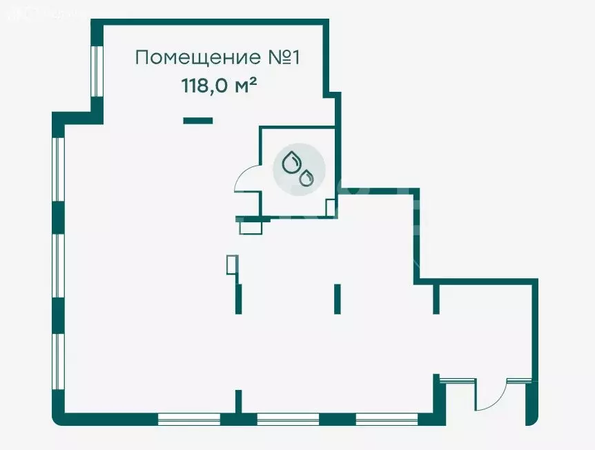 Помещение свободного назначения (118 м) - Фото 1