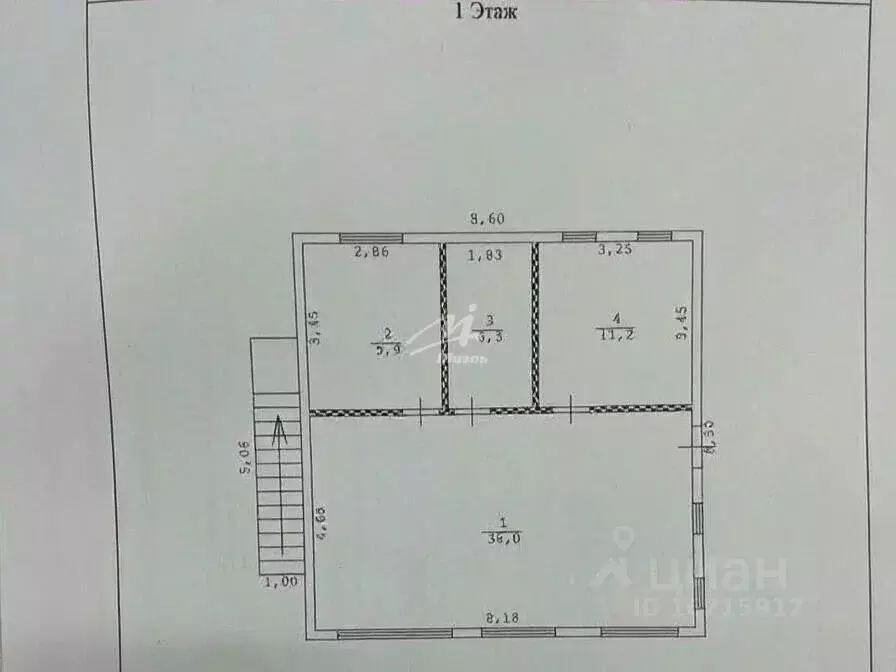 Дом в Севастополь Рябинушка СНТ, ул. Грецкая (64 м) - Фото 2