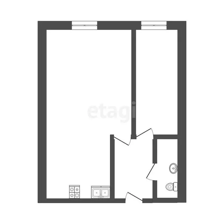 2-комнатная квартира: Пермь, улица Героя Васькина, 11 (38 м) - Фото 0
