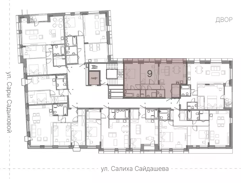 3-к кв. Татарстан, Казань ул. Сары Садыковой (68.99 м) - Фото 2