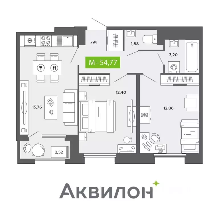 2-к кв. Архангельская область, Архангельск просп. Обводный Канал ... - Фото 0