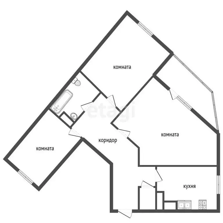 3-комнатная квартира: Воронеж, улица Шишкова, 72/3 (99 м) - Фото 1