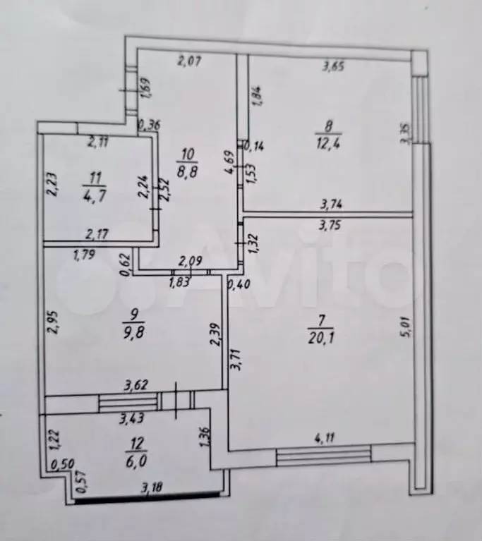 2-к. квартира, 60 м, 16/19 эт. - Фото 0