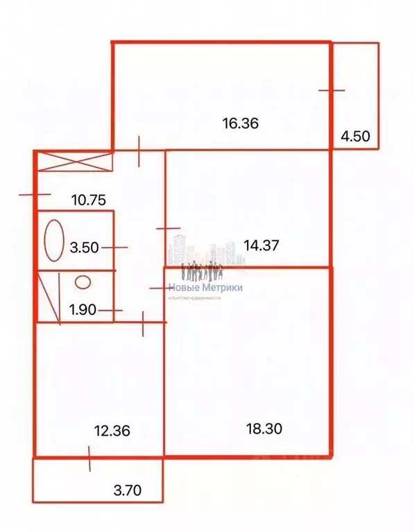 3-к кв. Санкт-Петербург ул. Плесецкая, 20к1 (75.5 м) - Фото 1