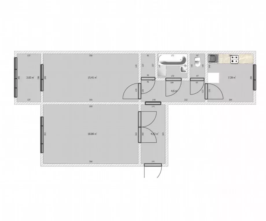2-к кв. Ярославская область, Ярославль Ярославская ул., 142 (50.0 м) - Фото 0