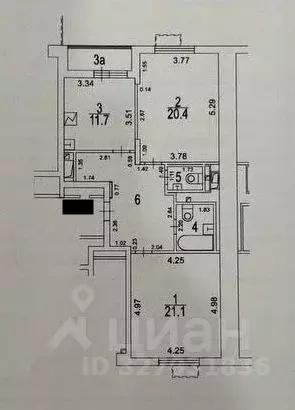 2-к кв. Москва Алтуфьевское ш., 53к2 (74.0 м) - Фото 1