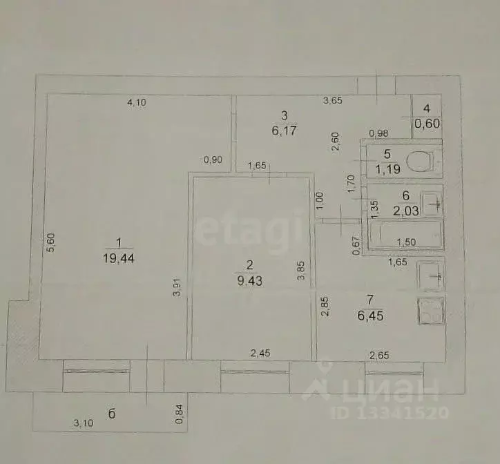 2-к кв. Ульяновская область, Ульяновск Кузоватовская ул., 27 (45.3 м) - Фото 2