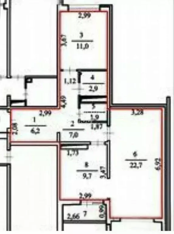 2-к кв. Тюменская область, Тюмень ул. Николая Зелинского, 19 (61.4 м) - Фото 2