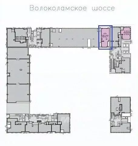 Помещение свободного назначения в Москва Волоколамское ш., 95/2к4 (85 ... - Фото 1