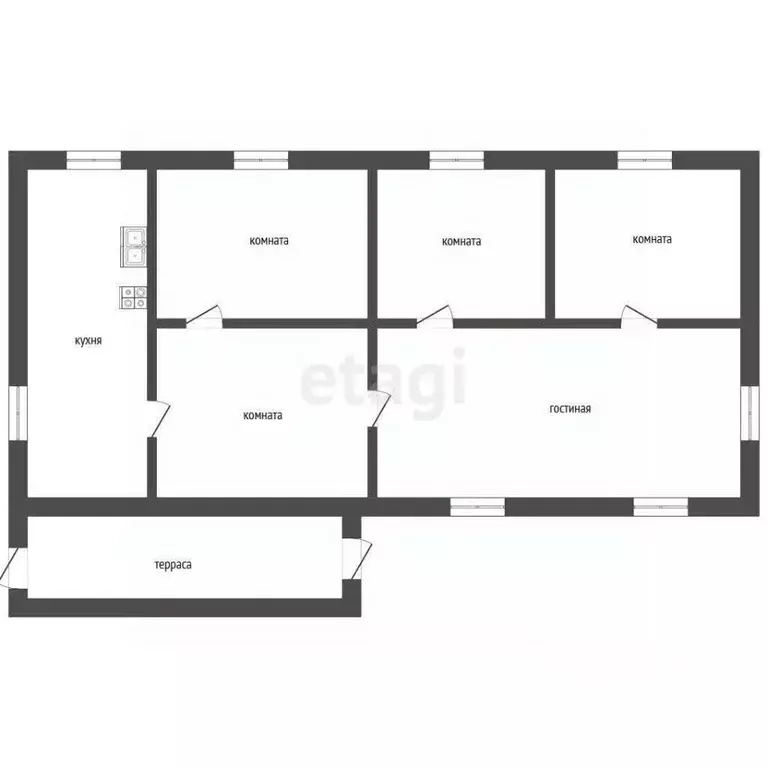 Дом в Тамбовская область, Мичуринск Калужская ул., 27А (76 м) - Фото 2