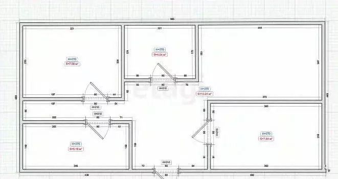 3-к кв. Ингушетия, Карабулак ул. Джабагиева (74.4 м) - Фото 1