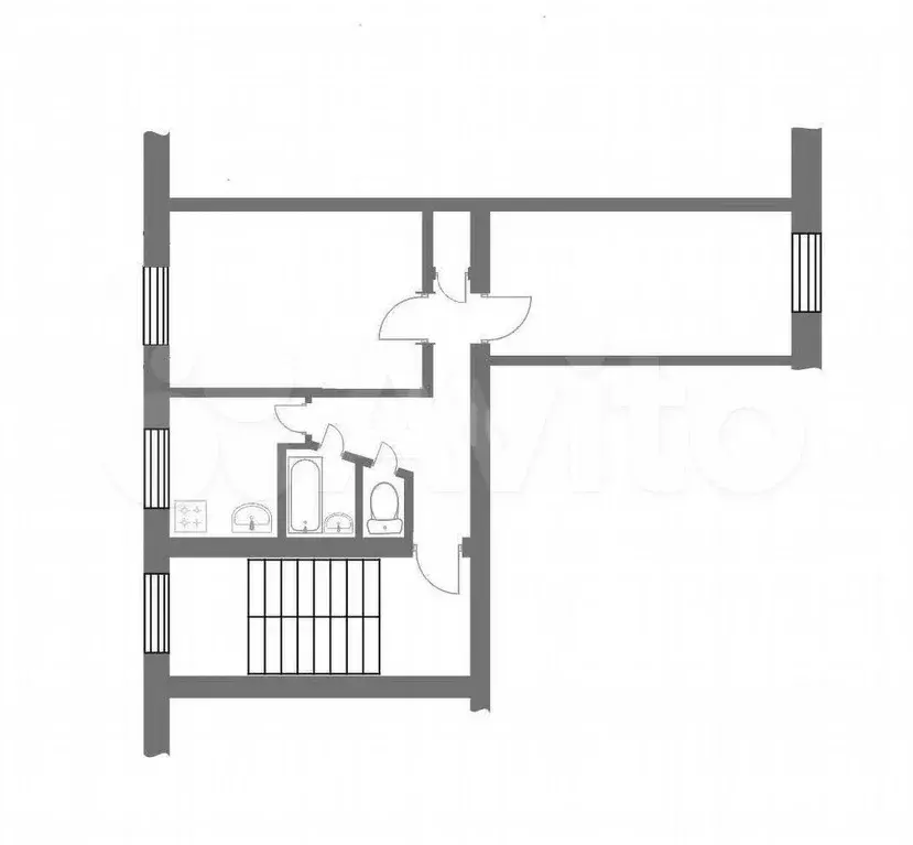 2-к. квартира, 47,5 м, 1/5 эт. - Фото 0