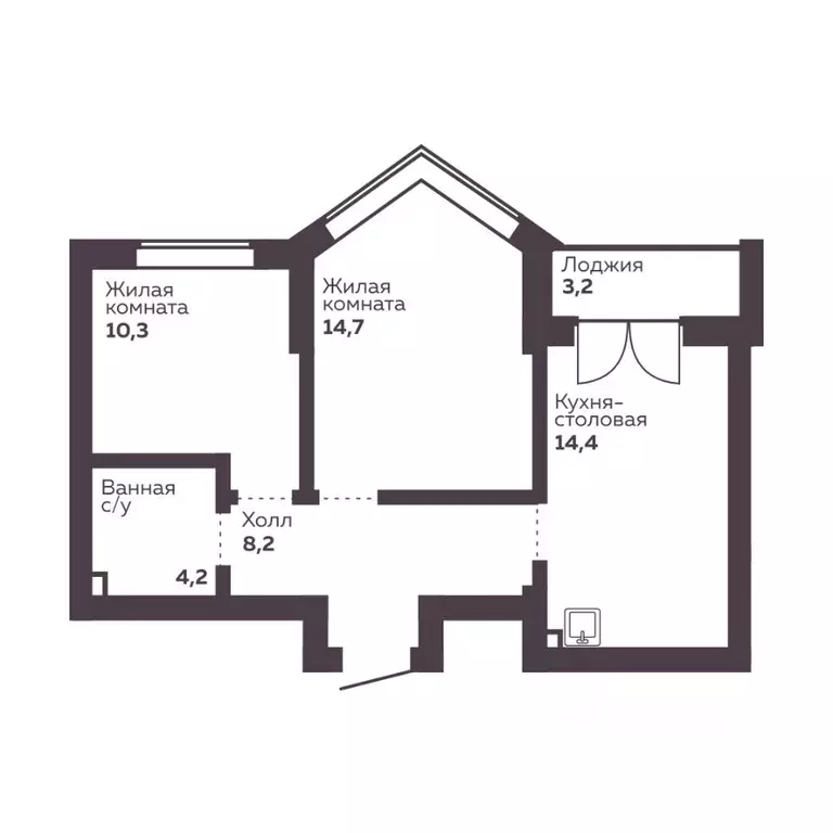 2-к кв. Свердловская область, Екатеринбург Уралмаш жилрайон, Голос ... - Фото 1