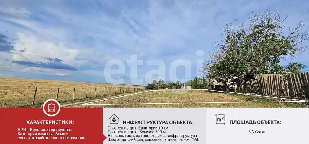 Участок в Крым, Сакский район, Суворовское с/пос, Оазис СНТ ул. ... - Фото 2