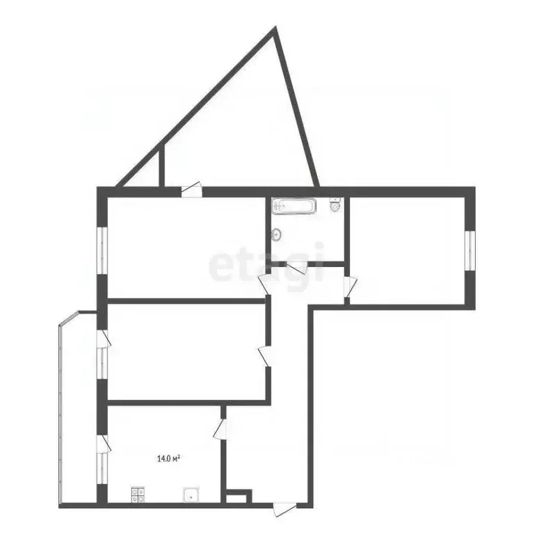3-к кв. Тюменская область, Тюмень Восточный мкр, ул. Моторостроителей, ... - Фото 2