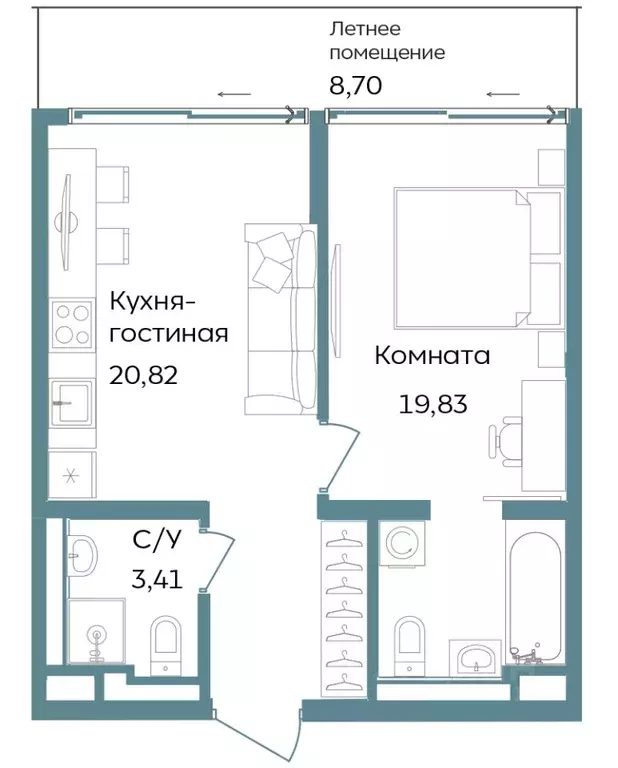 2-к кв. Крым, Саки ул. Морская (52.76 м) - Фото 1