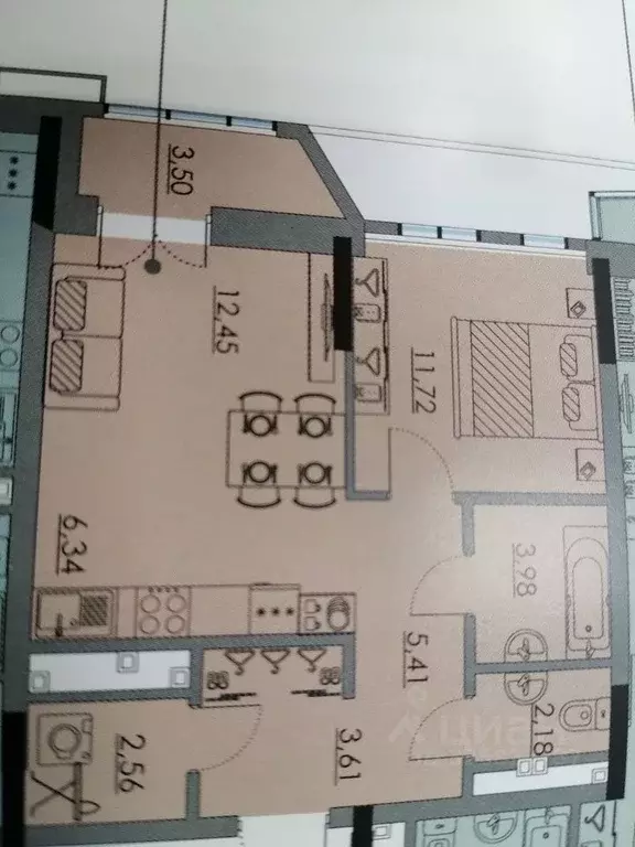 2-к кв. Пермский край, Пермь Боровая ул., 21 (51.0 м) - Фото 1