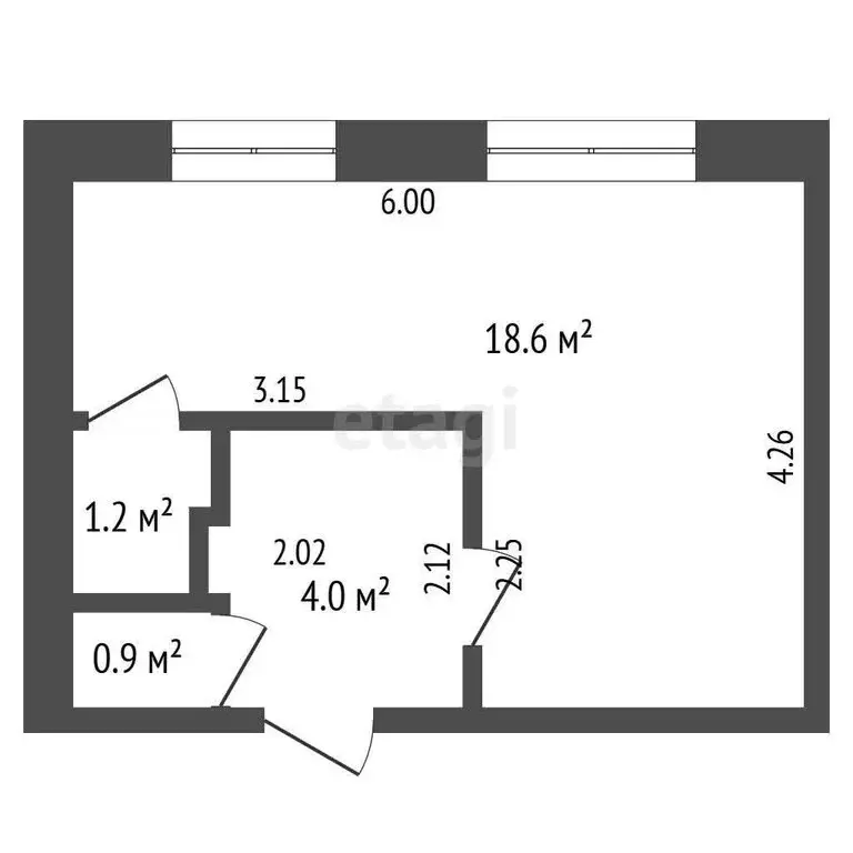 1-комнатная квартира: Стерлитамак, проспект Ленина, 34 (24 м) - Фото 1