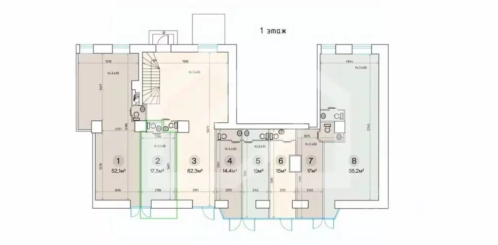 Помещение свободного назначения в Москва Ленинградский просп., 33К3 ... - Фото 2